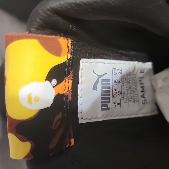 Puma × A Bathing Ape leather Hi-tops ULTRA RARE  factory samples M sz9 main image 8